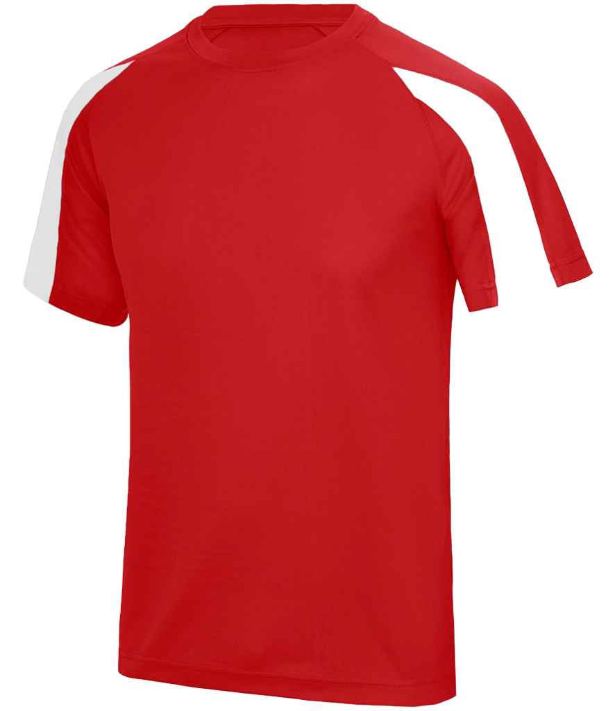 JC003 Arctic White/Fire Red Front