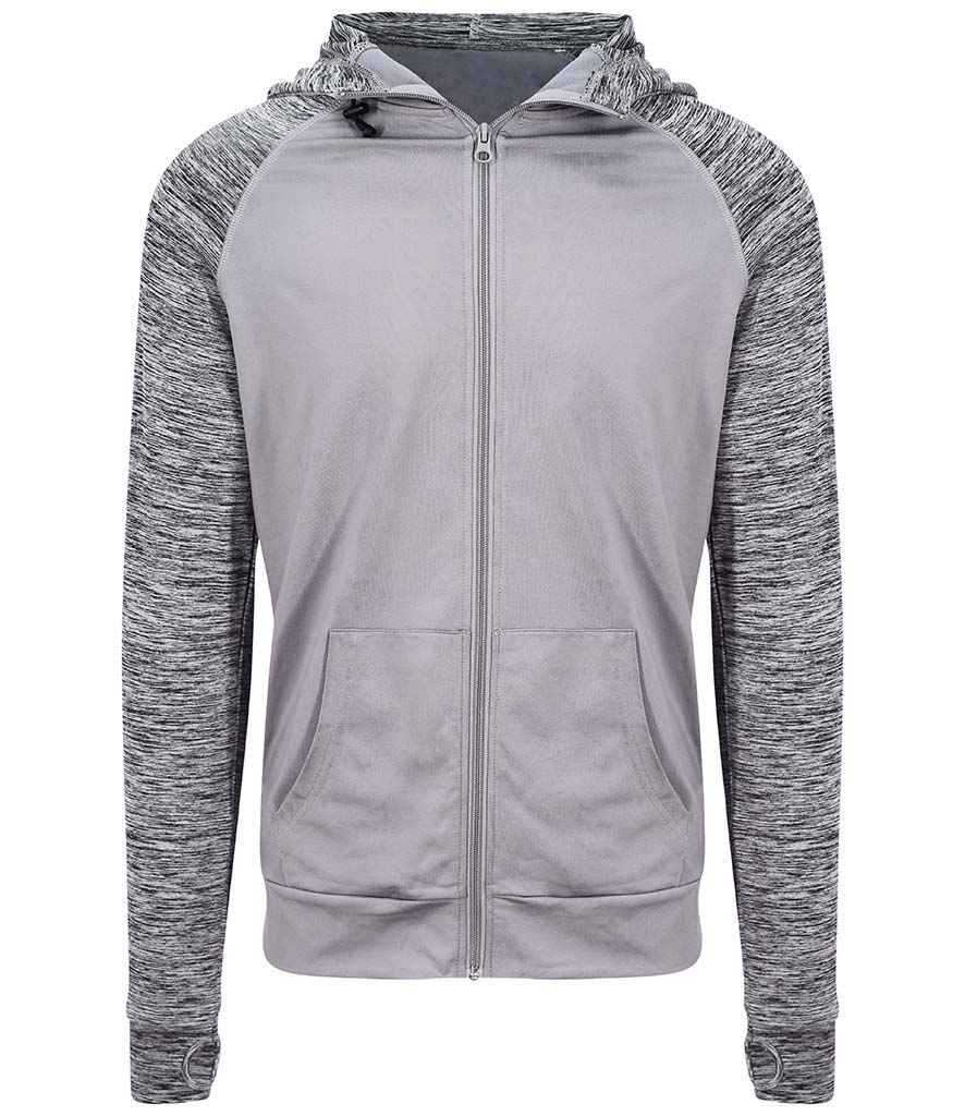 JC057 Black/Black Slate Melange Front