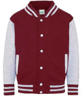 JH043B Burgundy/Heather Grey Front