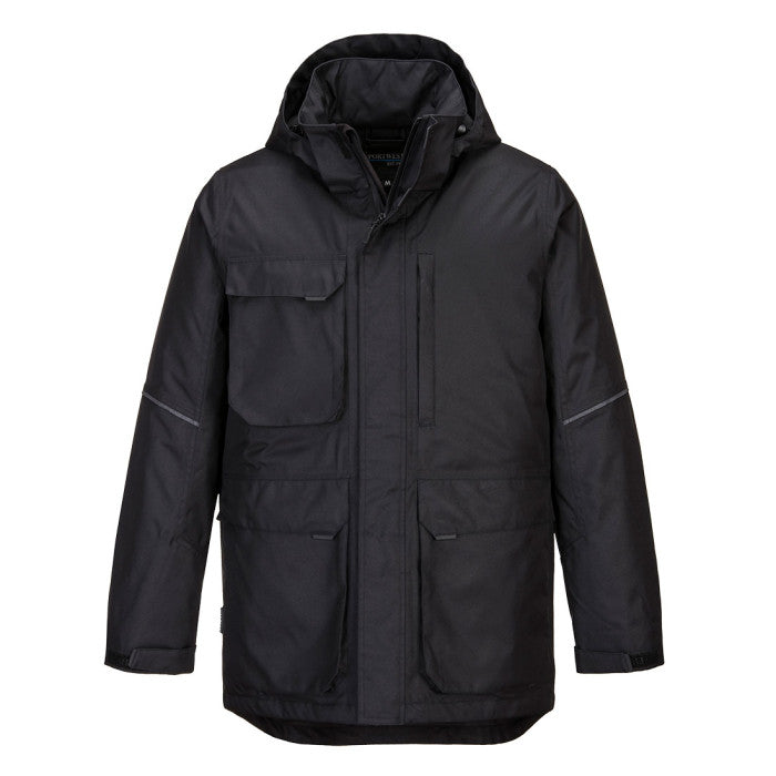 Portwest KX360 KX3 Parka Jacket - Waterpoof, Thermal (Black)