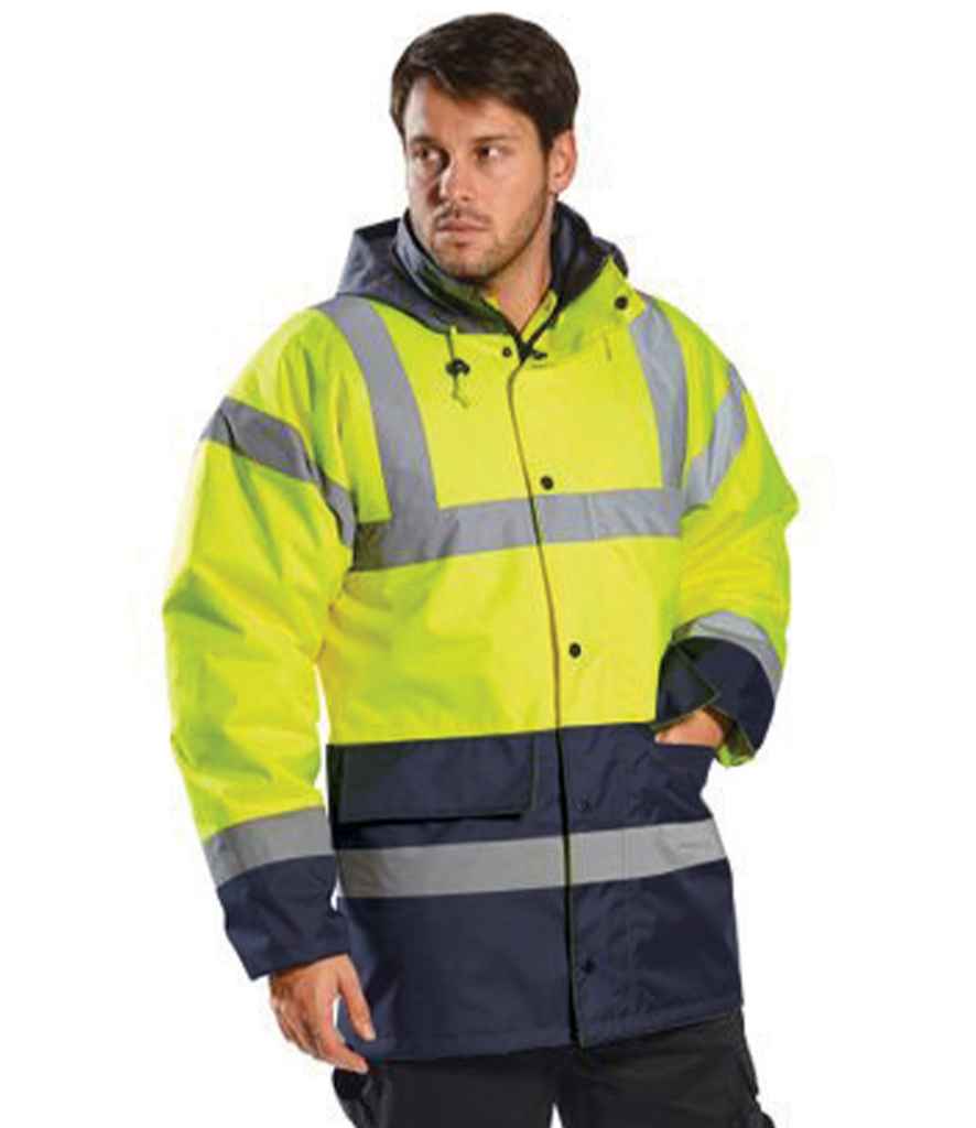PW025 Orange/Navy Front