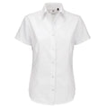 Lucketts Women's Oxford Short Sleeve Shirt - White [SW004/W]