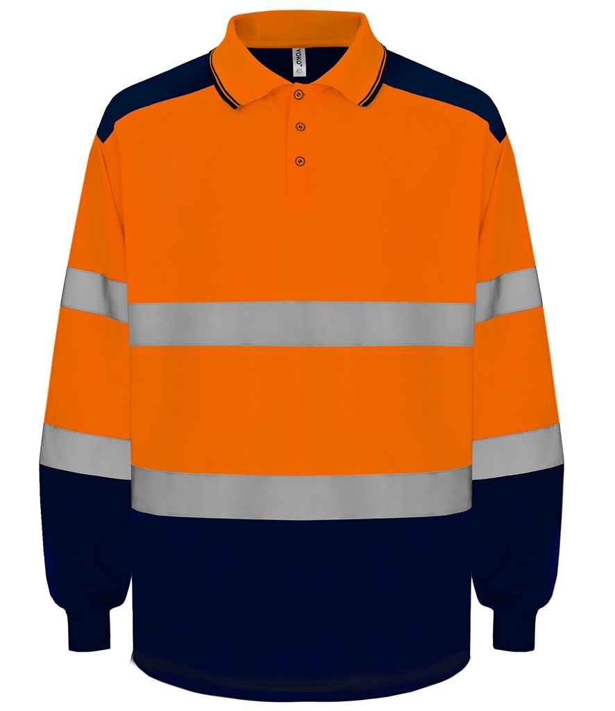 YK019 Orange/Navy Front